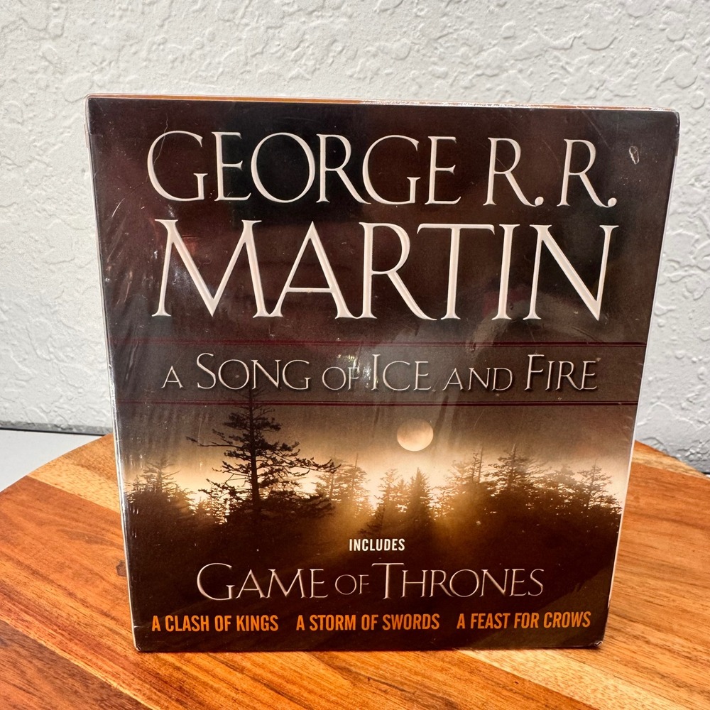George RR Martin Song of Ice and Fire 4 Book Box Set Game of Thrones Sealed